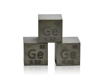 Germanium cube density, Germanium metal cube 10x10x10mm pure to 99.999% for collection of elements