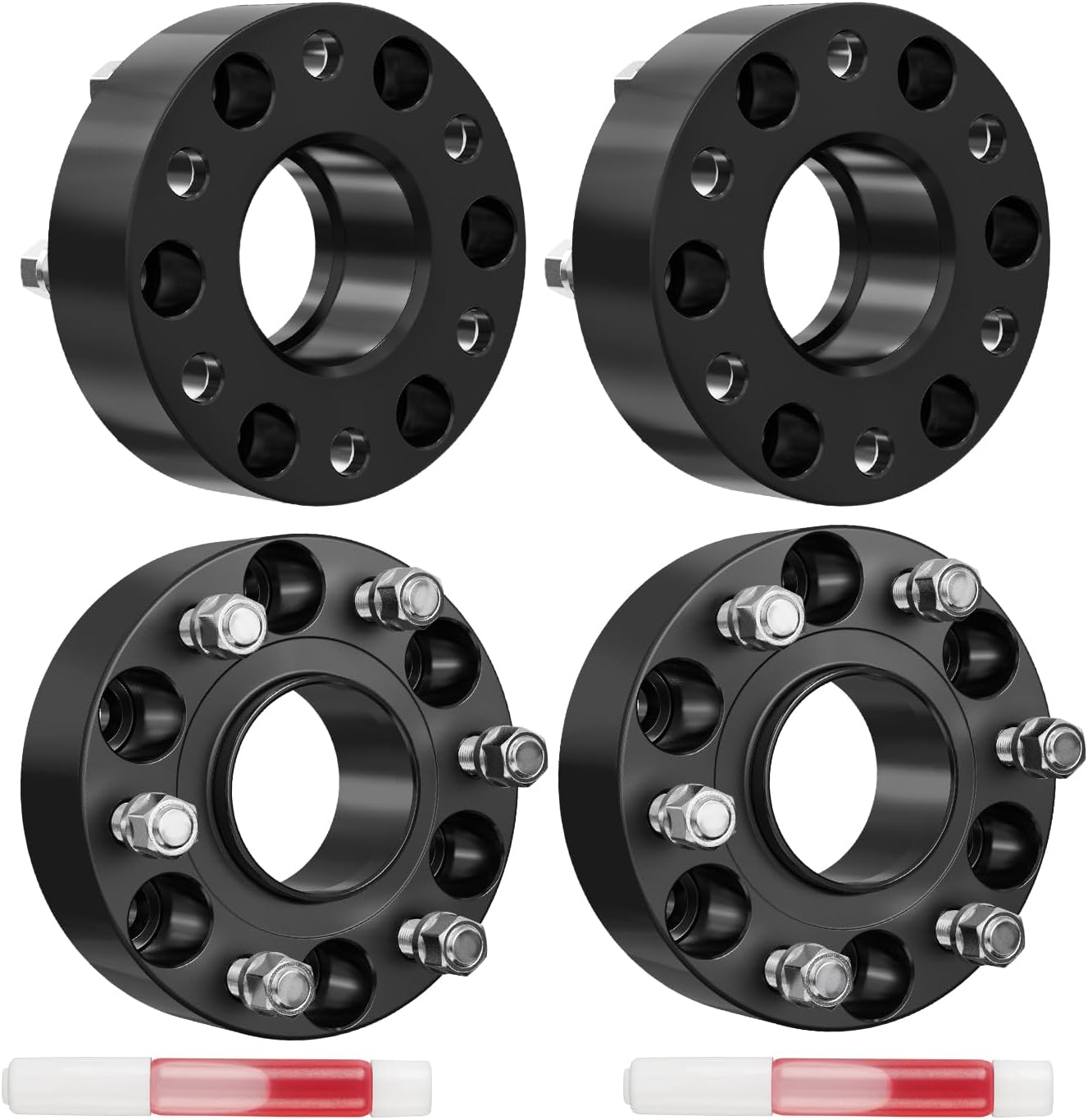 KAX 6x5.5 Wheel Spacers for F-1-50,2 inch Hub Centric 6 Lug Wheel Spacers for F-1-50, Silverado 1500, 1500, Sierra 1500, Silverado 1500 LTD, Tahoe, with M14x1.5 Studs and 78.1mm Hub Bore,4 Pcs