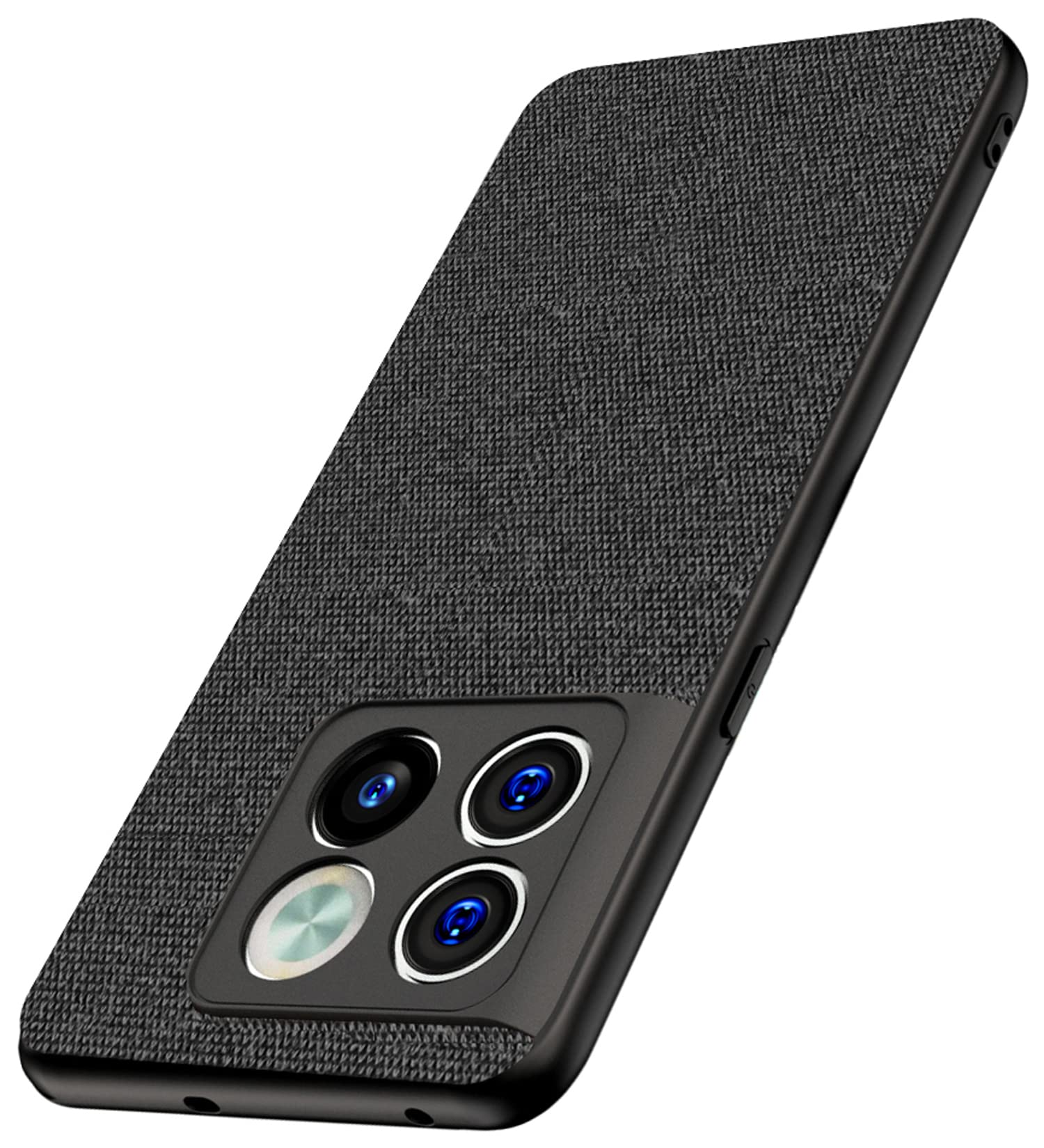 Kapa Soft Fabric Hybrid Protective Back Case Cover for OnePlus 10T (Black) (B0BHTK9PQ7) Amazon Price History, Amazon Price Tracker