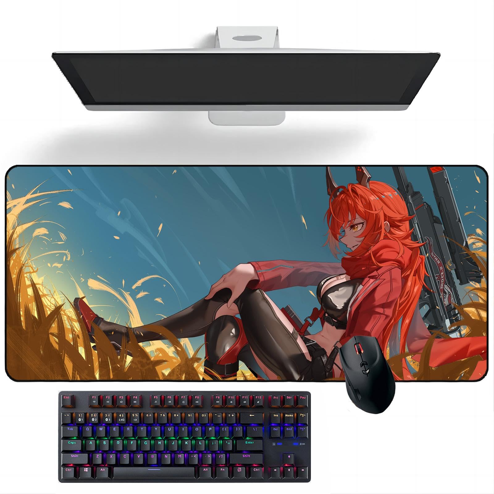 Amazon.com: Anime Mouse pad Goddess of Victory Nikke Red Hood Anime ...