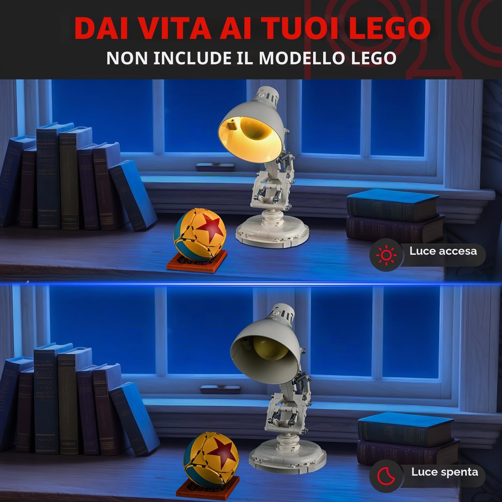 BRIKSMAX Luce per Lego Luxo Jr.(versione base) 21357 – Compatibile con i mattoncini Ideas – senza set