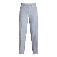 JACK & JONES Jprmartin Summer TRS Linen Blend No06 SN, Denim Sbiadito