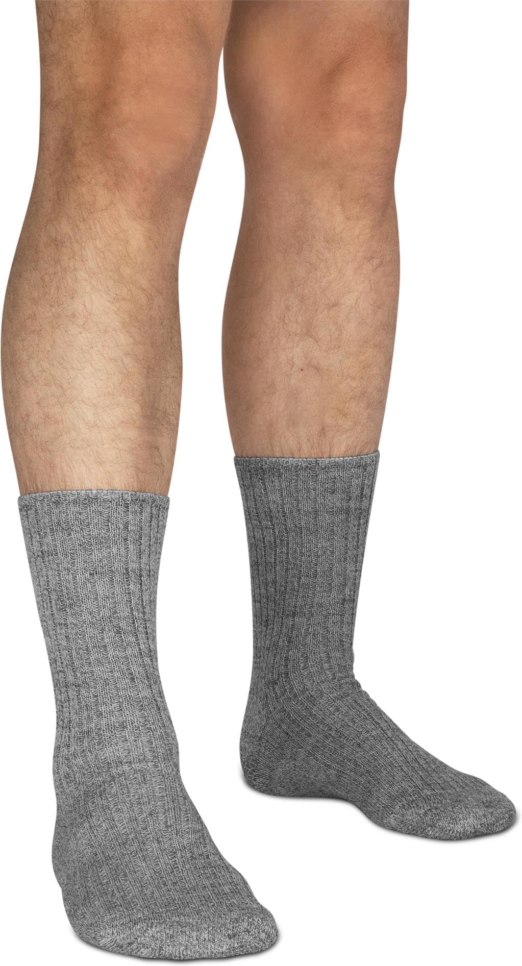 normani 6 Paar Wollsocken 100% Schafswolle Gau-Melange