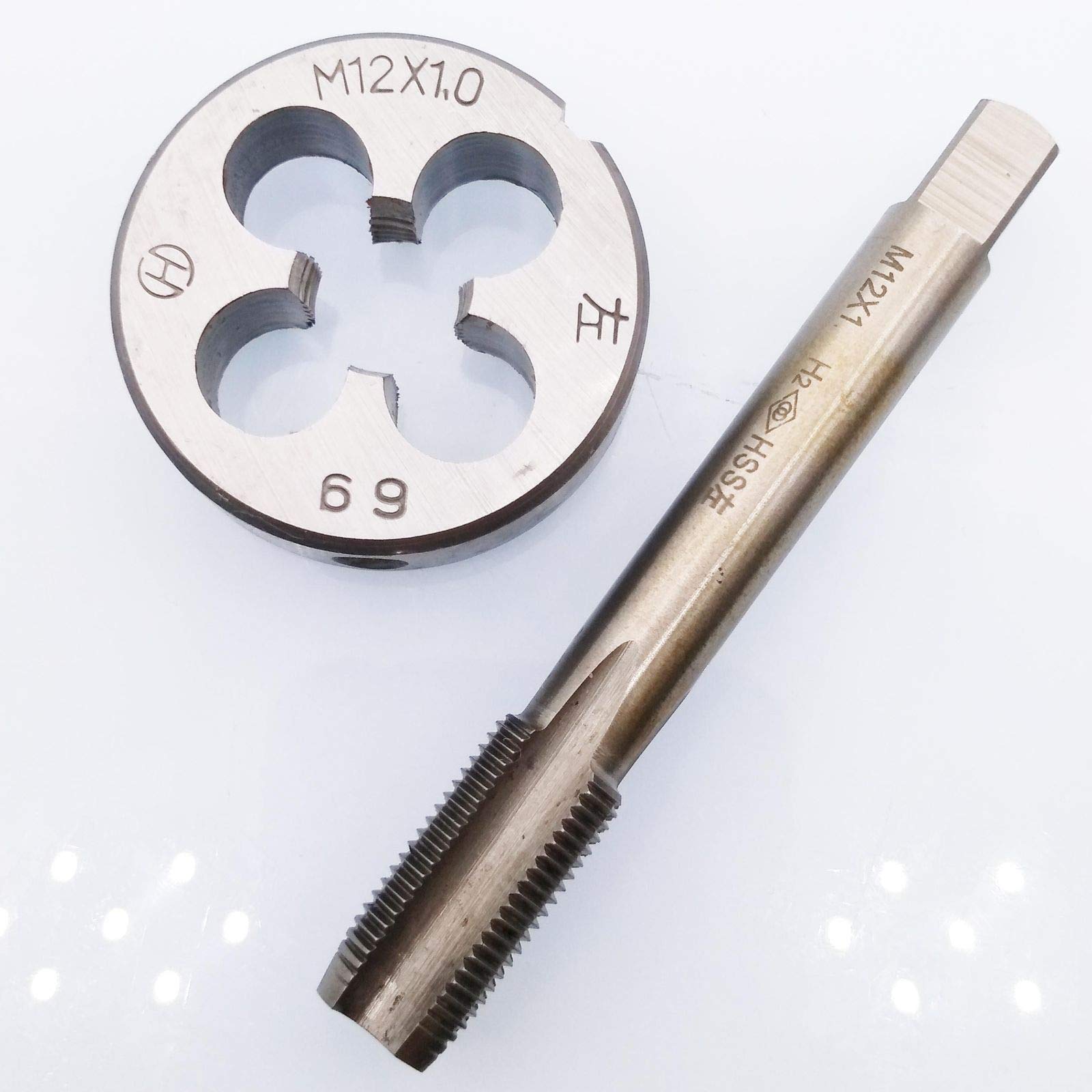 HSS M12 x 1mm Tap and M12 x 1.0mm Die Metric Thread Left Hand — Amazon image 2