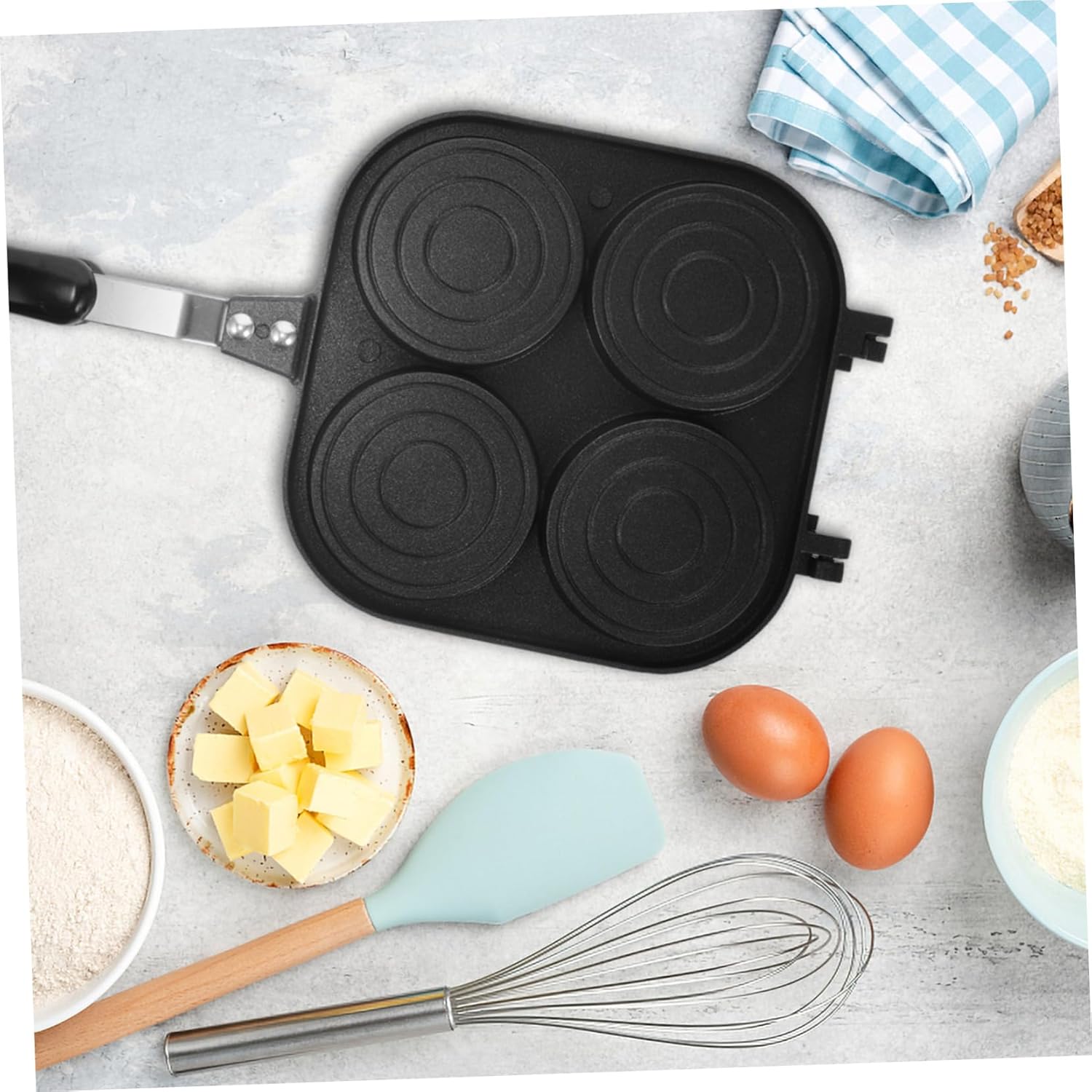 Household Nonstick Fried Pan Accessory for Easy Breakfast Cooking - Food-grade Material for Pancakes and Eggs