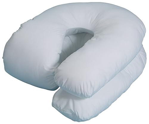 Miniatura 6 de Leachco Snoogle Loop - Almohada de cuerpo contorneada para embarazomaternidad color marfil 60 pulgadas de largo x 23 pulgadas de ancho x 85 pulgadas