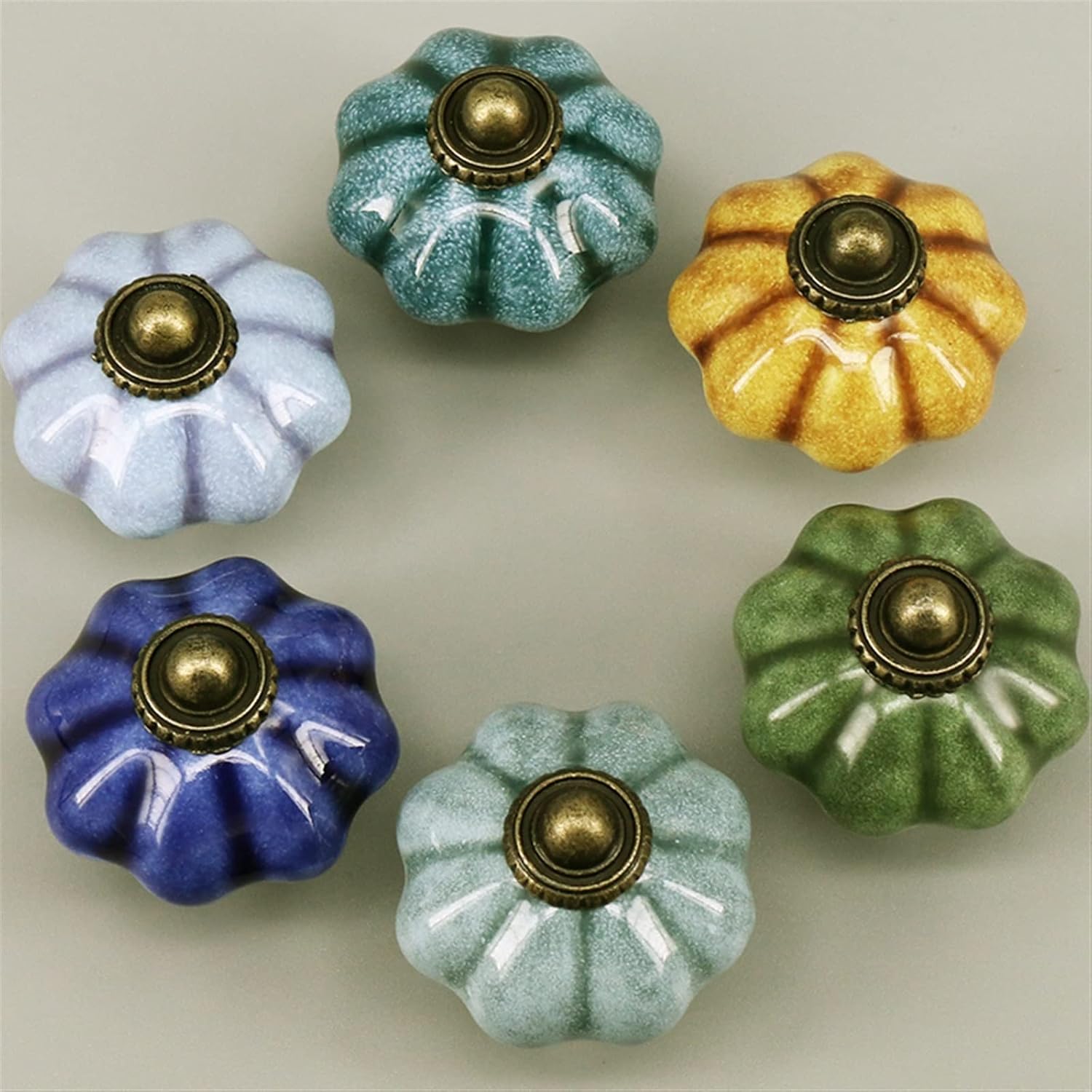 Luxurious Porcelain Knobs Handles Ceramic Drawer Dresser Pulls Kitchen Cabinet Furniture Bedroom Handle 1Pcs(Y)