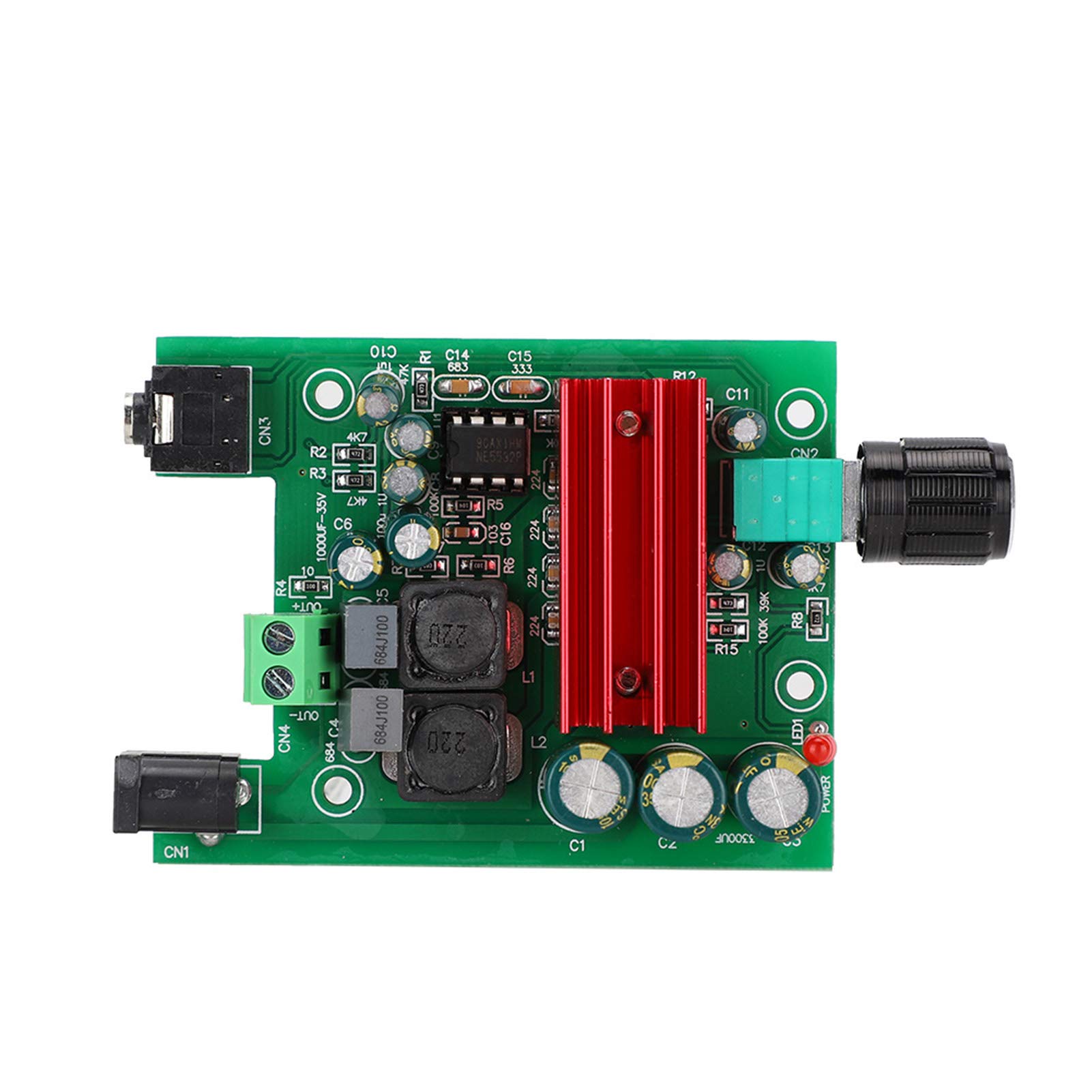 TPA3116 8-25VDC 100W Mono Subwoofer, Mono Cyfrowy Moduł Płyty Wzmacniacza Mono Power Subwoofer z NE5532 OPAMP
