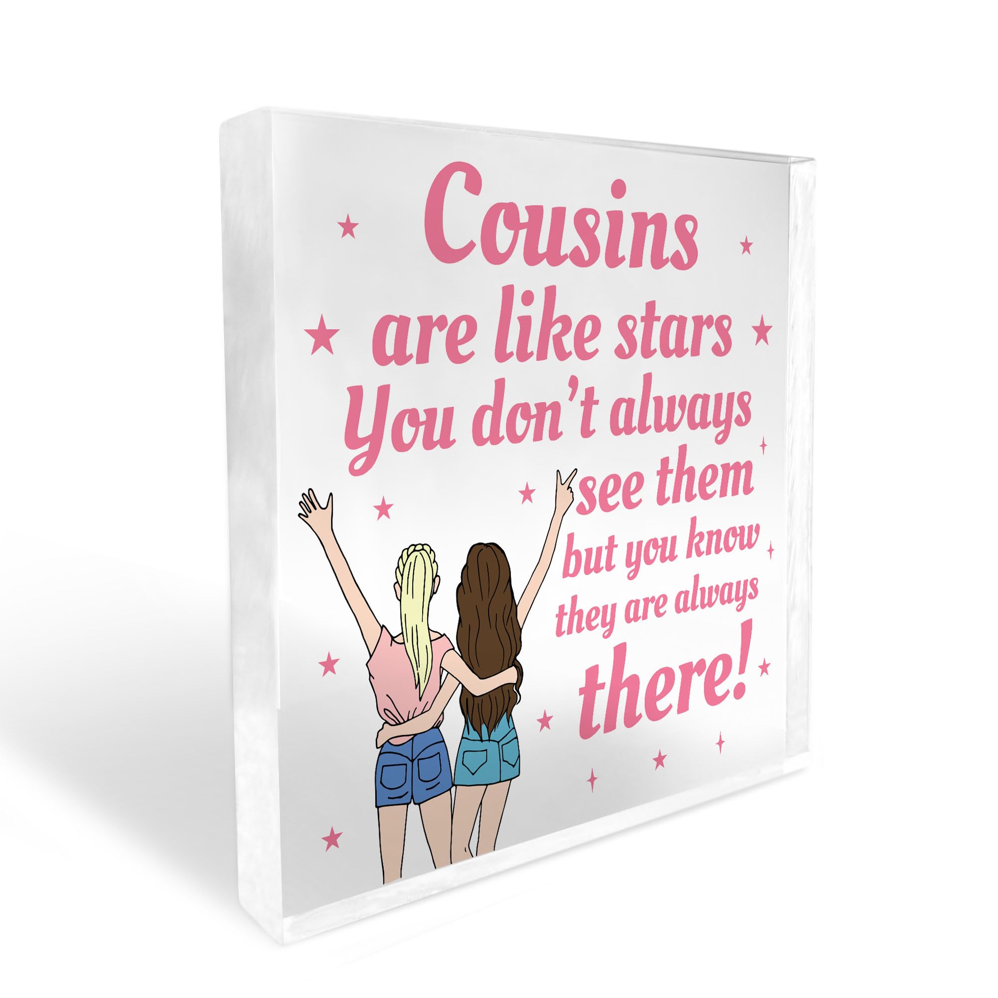 Red Ocean Cousin Gift COUSIN PLAQUE Christmas Birthday Gift For Cousin Gift For Him Her Love Gift Keepsake Cousin Birthday Gift