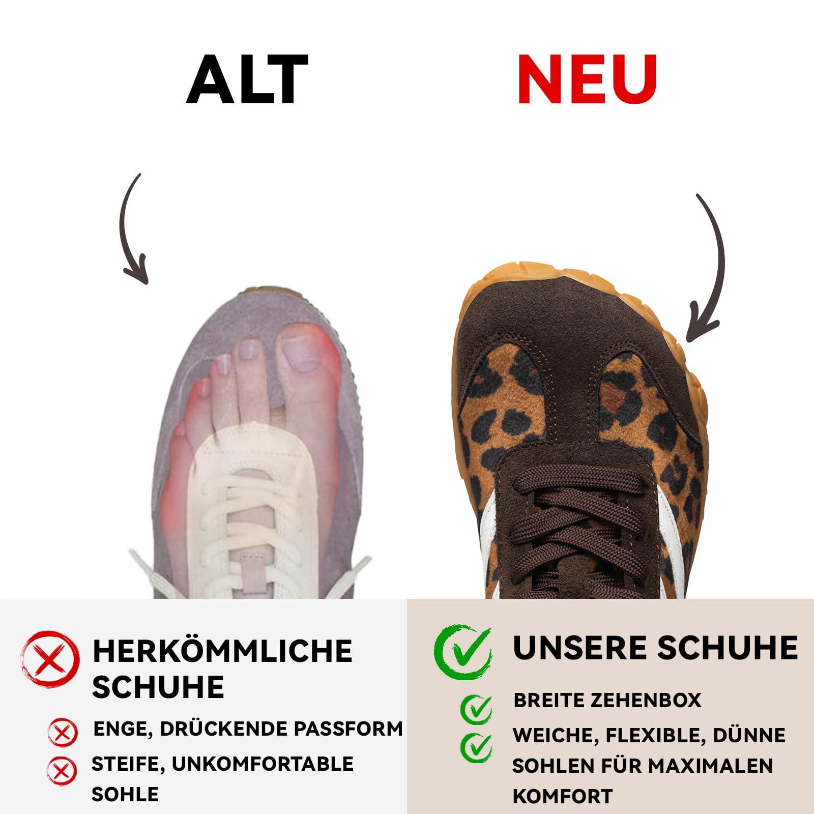 Zapatos descalzos para mujer, informales, con puntera ancha, sin caída, minimalistas, antideslizantes, ligeros, transpirables, cómodos, a la moda, para caminar, senderismo, unisex