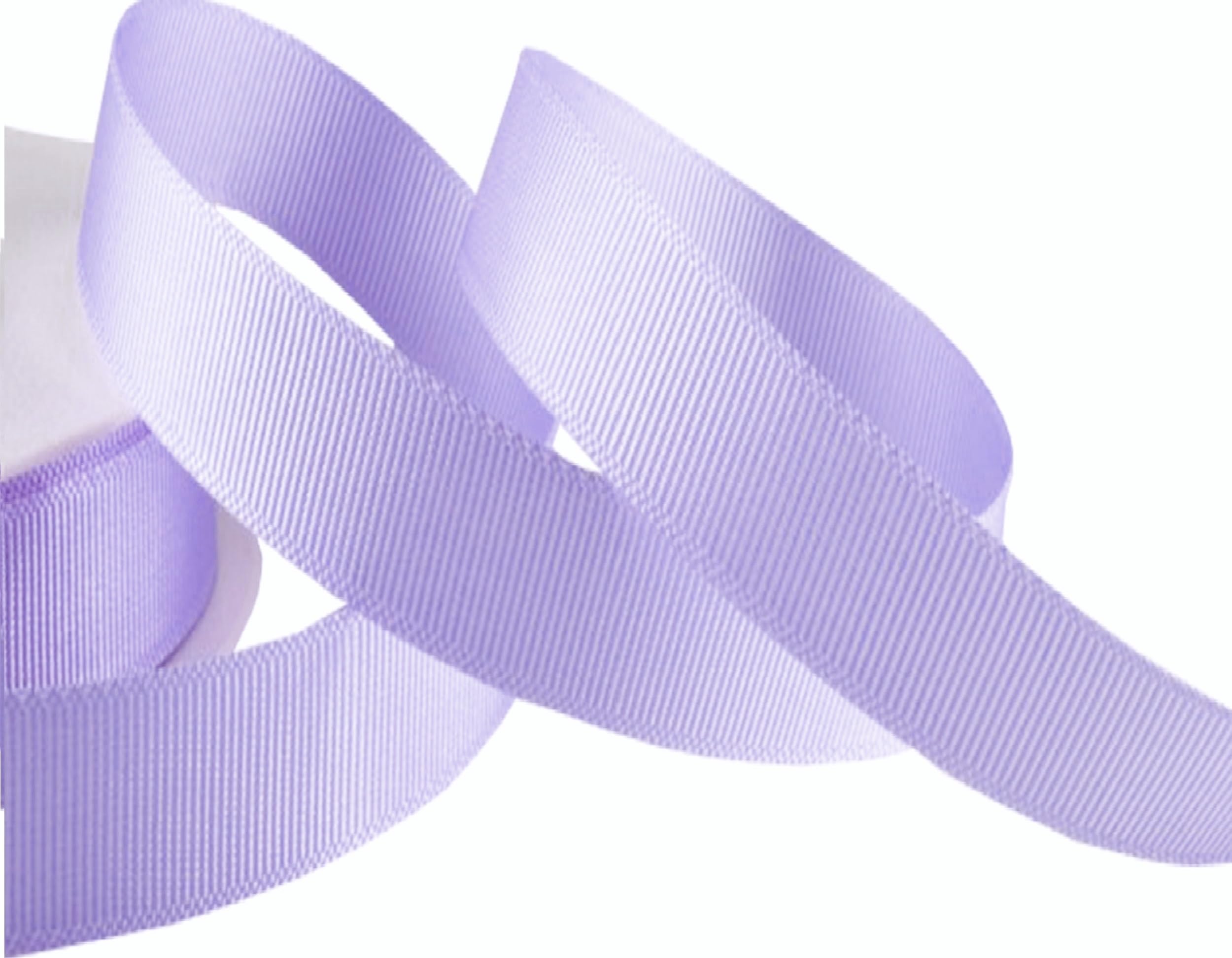 Grosgrain Ribbon -23 Meters / 25 Yards Rolls, for Gifts Wrap Sew Party Decorations Events Wedding Christmas Crafts Bows DIY Bouquets Cake Double Sided Size 25mmBuy 3 GET 1 Free (Lilac)