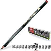 Vista 11 de Pasler Lápices de dibujo profesionales para bocetos gráficos, 12 unidades (2B)