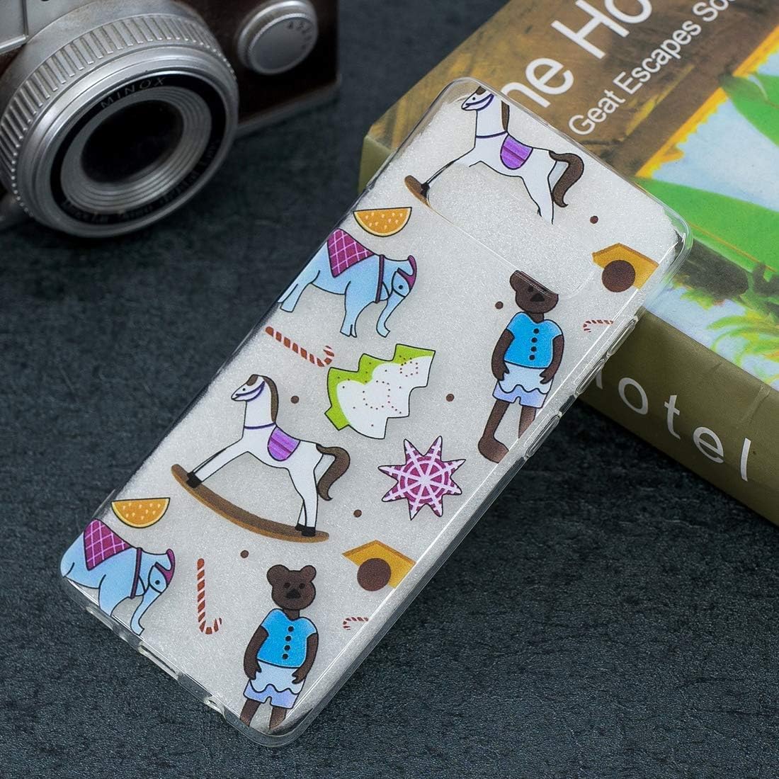 XUEMEI CASE Cell Phone Cases & Covers Puppet Toys Pattern Transparent TPU Protective Case for Galaxy S10