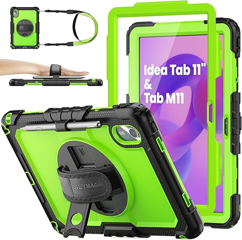 SEYMAC stock Funda para Lenovo Idea Tab 11'' 2025/Tab M11 2024/K11 (TB336FU/TB330FU), Funda a prueba de caídas para Lenovo de 11 pulgadas con
