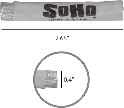 Miniatura 6 de SoHo Urban Artist Juego de 10 colores pastel suaves iridiscentes metálicos, palitos pastel vibrantes para arte, dibujo, mezcla, capas y sombreado