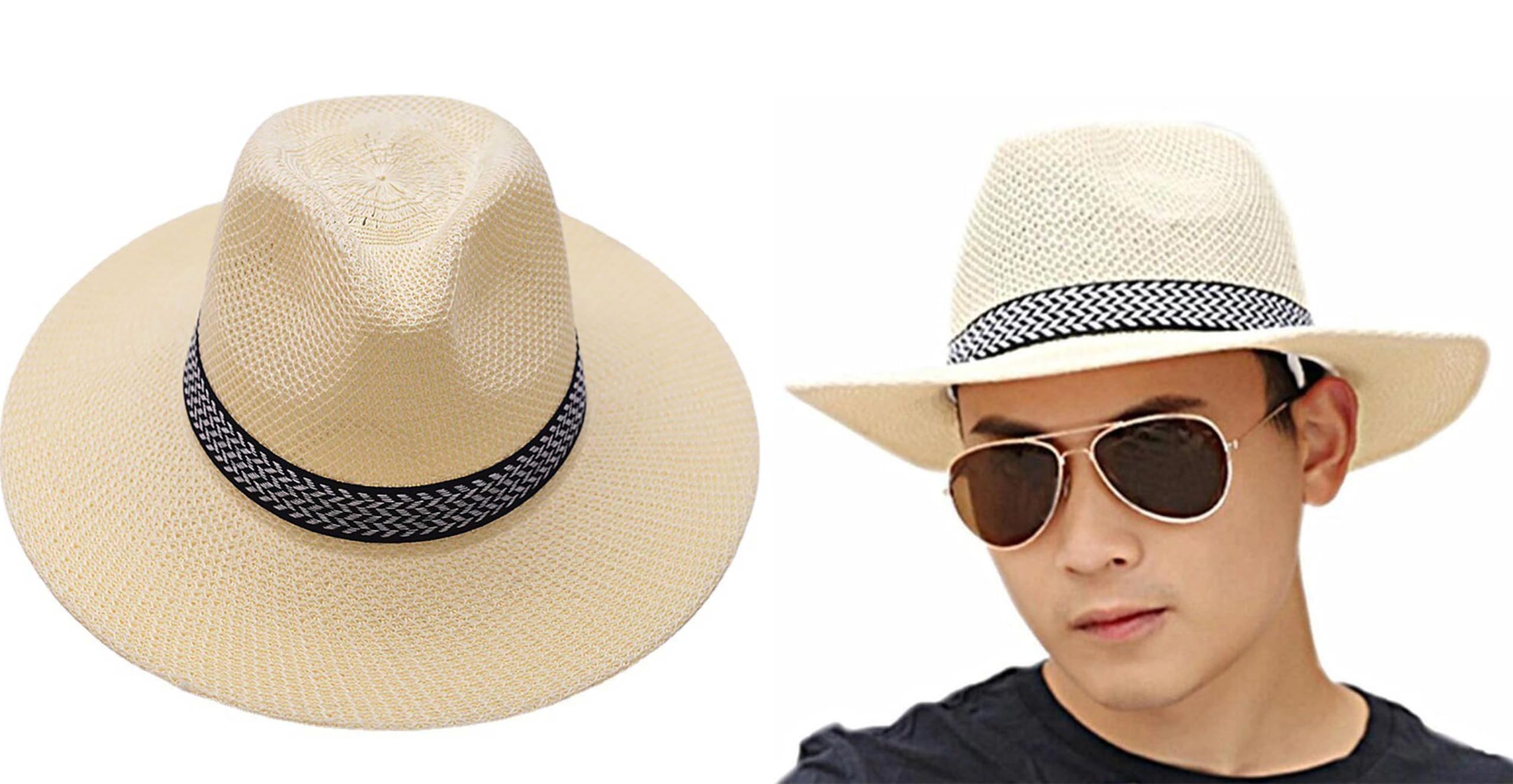 CLOTHERA Summer Paper Panama Jazz Beach Hats for Men & Women-image-14