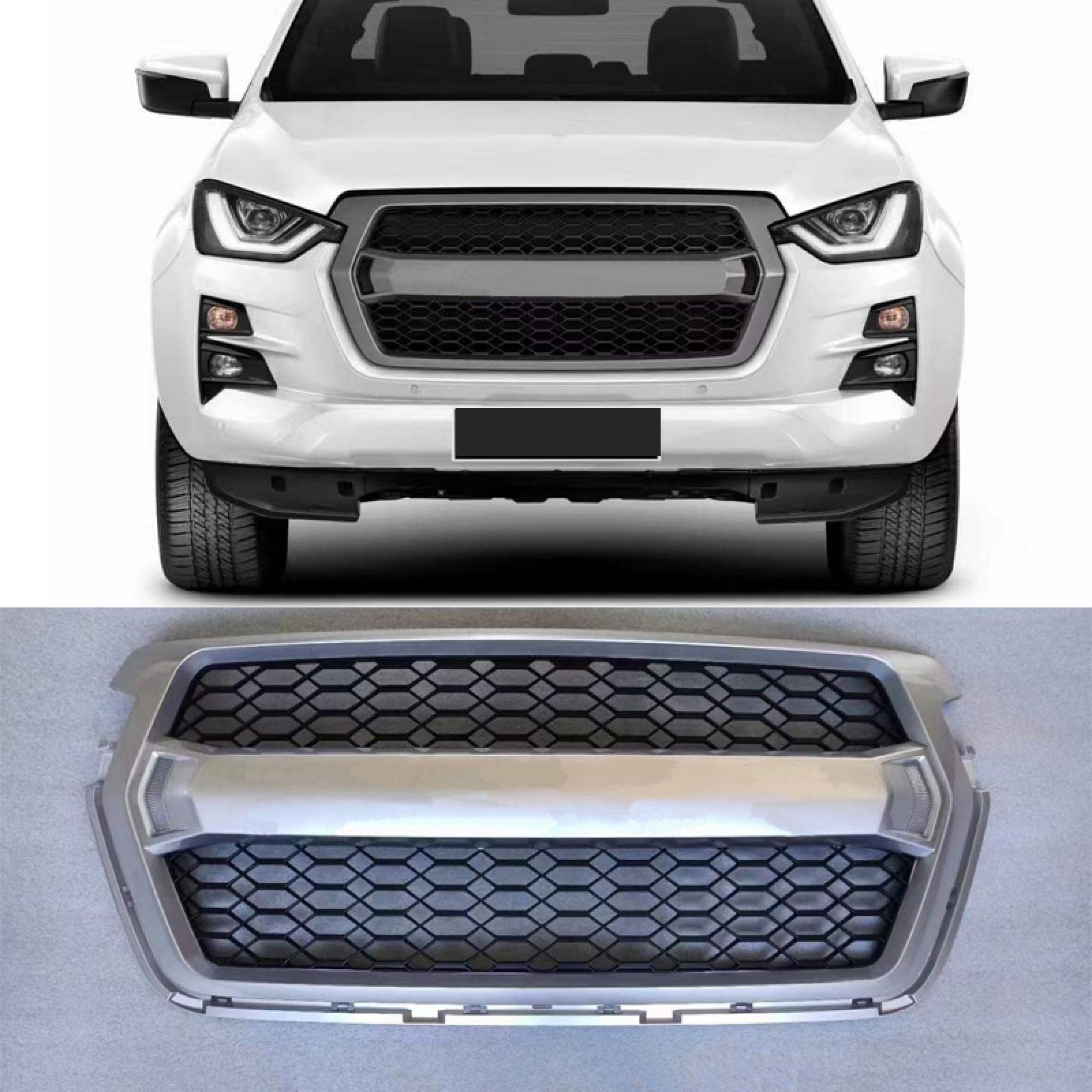 Buy YACHN Front Bumper Centre Grille For Isuzu Dmax Dmax 2020 Pickup