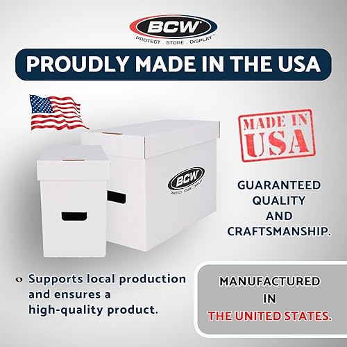 Miniatura 6 de BCW Caja de almacenamiento de cómics de 10 quilates, con capacidad para 35-40 grados de almacenamiento de cómics  Caja de cómics graduada para tus
