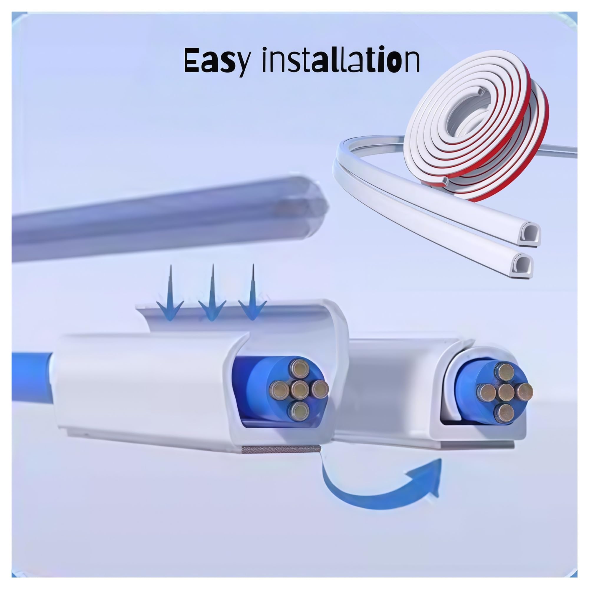 Ocultador de cables pintable for pared TV