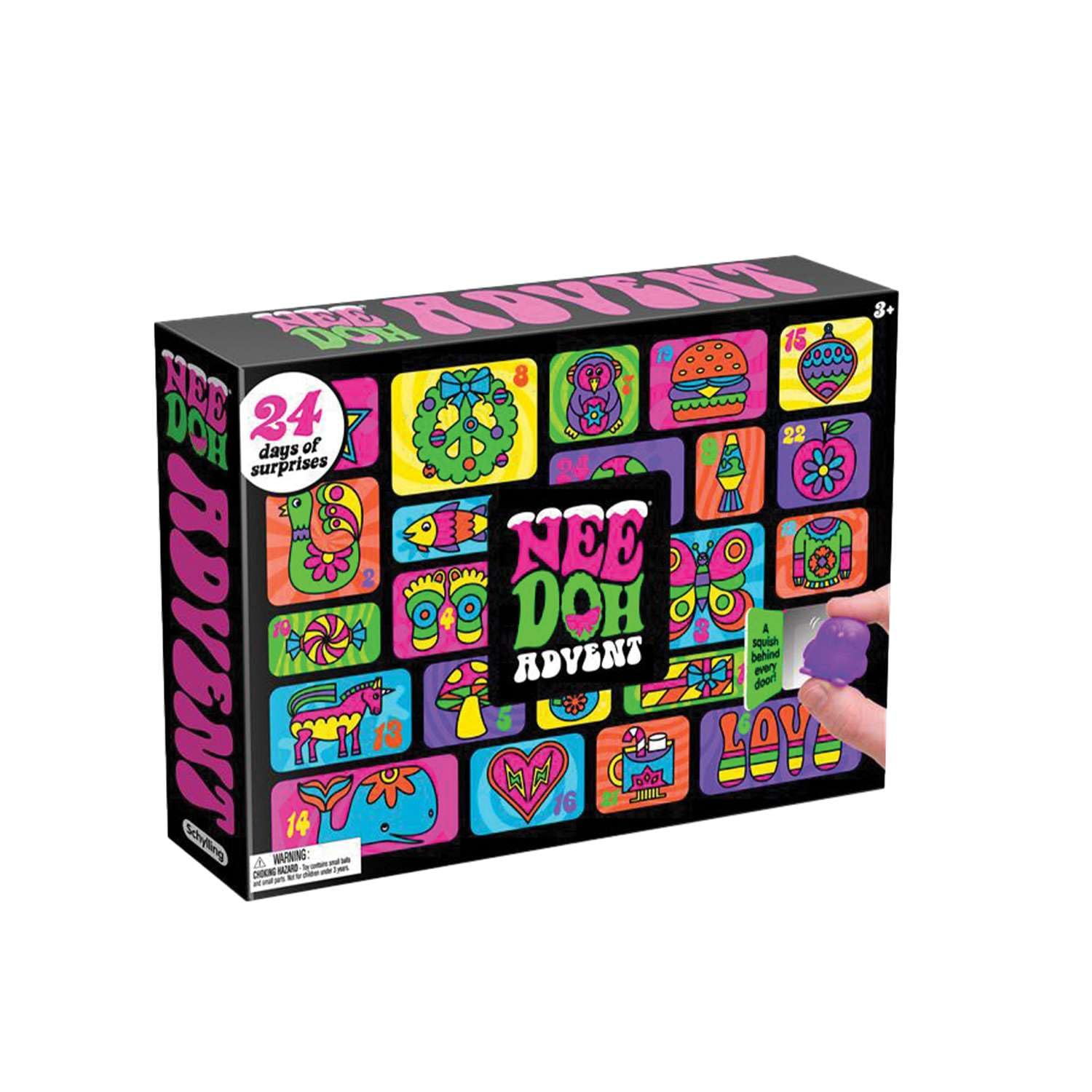 Schylling NeeDoh Squishmas アドベントカレンダー Amazon.com: Schylling NeeDoh Squishmas Advent Calendar - 24