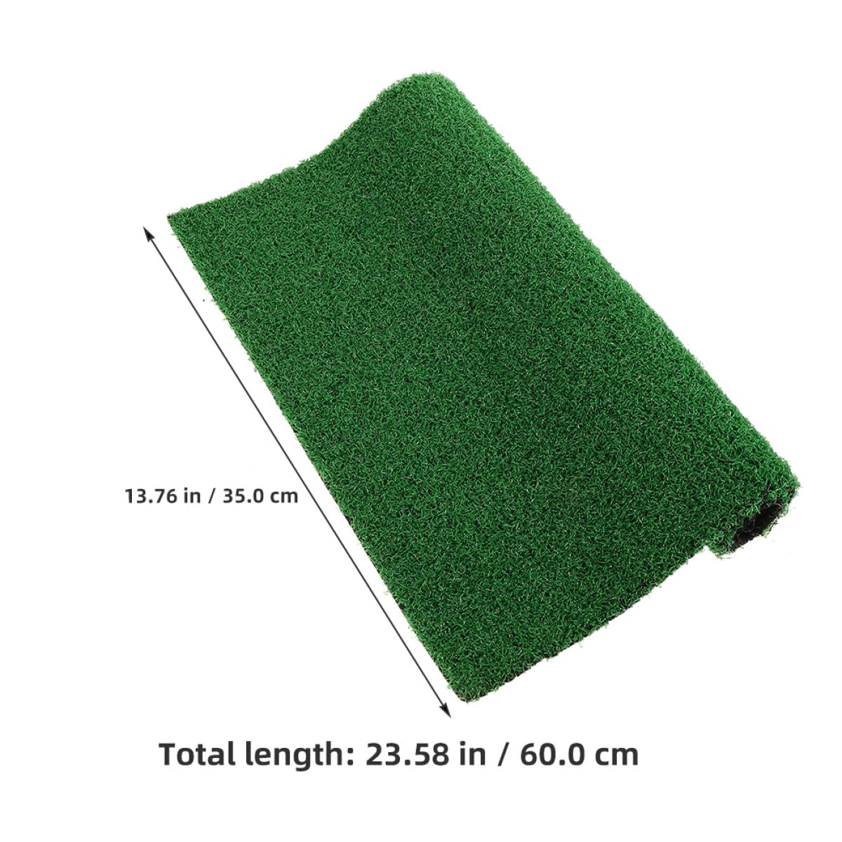 ULTECHNOVO Plataforma de Césped Sintético para Tortugas 60x35 Cm, Alfombra Realista para Hábitat de Reptiles, Rampa Fácil de Escalar y Zona de Descanso para Acuarios y Terrarios