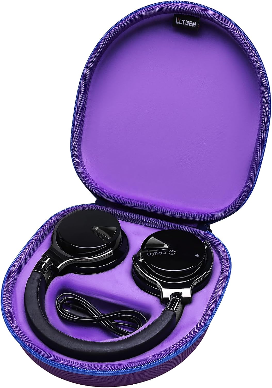 LTGEM Case Compatible with Silensys E7 / MOVSSOU E7 / COWIN E7 Active Noise Cancelling Headphones, Purple