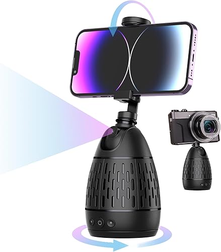 Miniatura 1 de Trípode de seguimiento facial automático con rotación 360, reconocimiento de movimiento inteligente AI, cámara integrada para grabación remota, no