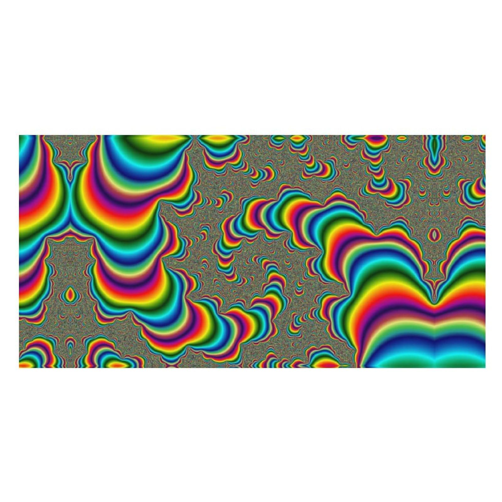 LEDFCVSU Beach Towel, Psychedelic Trippy Rainbow Bath Towel, Pool Towel Great for Gym Swimming 80 X 160cm