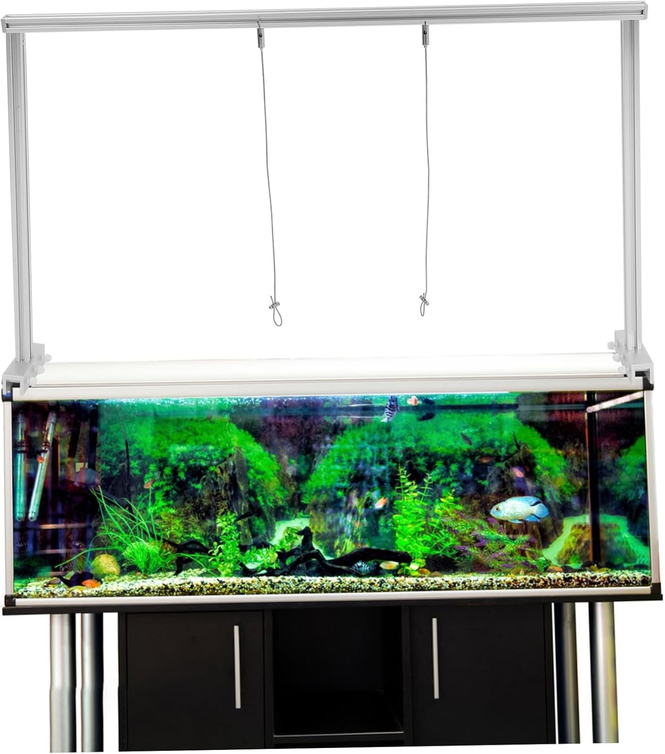 Alipis 1set Aluminum Alloy Fish Tank Light Rack Lamp Holder for Aquatic Plants Easy Installation and Positioning