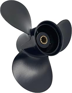 SUNGZE Mercury Outboard Propeller 9.9x13 P for Engine 25-30HP 10 Tooth 48-19640A40/ Boat Outboard Propeller for Tohatsu Engine 3R0B645270 9 7/8x13