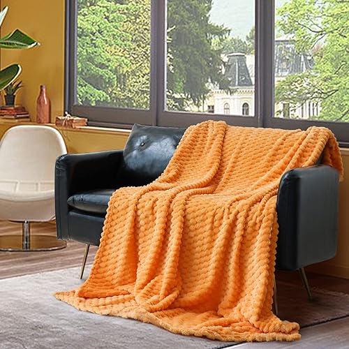 Vista 252 de Vessia Manta de franela de forro polar, 300GSM, acogedora manta a rayas verde salvia para sofá, cama y sofá, cálida y suave, acogedora manta