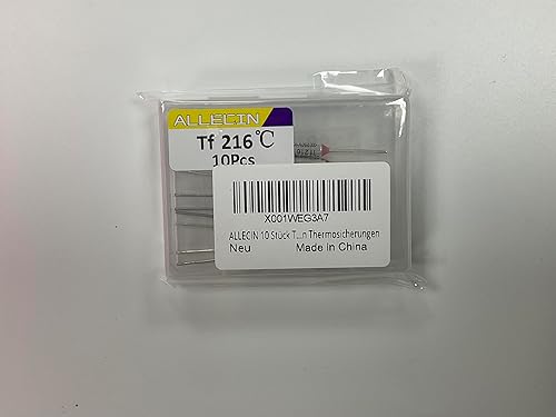 Miniatura 4 de ALLECIN Fusible térmico de 10 Uds. 420.8 F 10A 250V AEC216E fusibles de temperatura 10Amp 250Volt 420.8 F Fusible