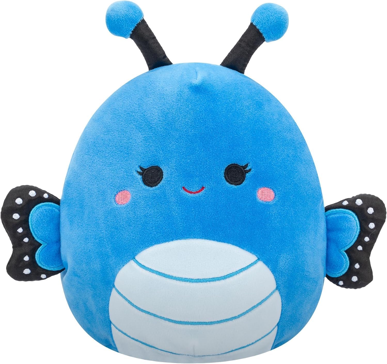 Squishmallows Waverly 7.5 inch Butterfly with Dark Blue Wings, Multicolour Collectible Soft & Squishy Food Stuffed - Add to Your Squad - Gift for Kids, Girls & Boys