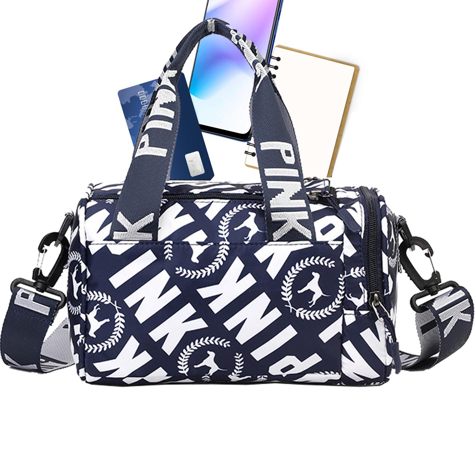 Bolsa de viaje para mujer pequeña e impermeable: bolso multifuncional y elegante de gimnasio. 8