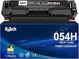 054 Black Toner Cartridge, 1 Pack No Fading Compatible Replacement for Canon 054H CRG-054 to use with Color imageCLASS MF642Cdw MF644Cdw MF641Cdw MF644Cdw LBP622Cdw Laser Printer, with Upgraded Chip