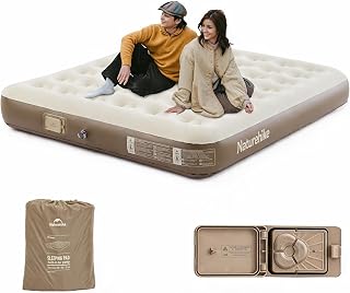 Colchones de aire Queen con bomba incorporada recargable, colchón inflable, colchón inflable portátil, cama de aire para el hogar, camping, invitados
