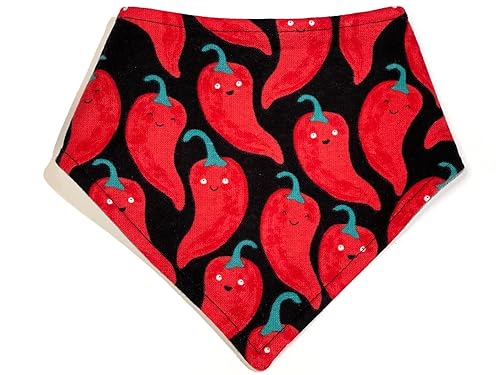 Bandana - Chili Pepper Bandana Pepper Lovers Dog Bandana Cat Bandana Scarf for Pet Animals Pet Accessories - Organic Cotton