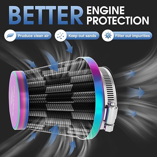 Miniatura 3 de 2 filtros de aire de motocicleta de 1.38 pulgadas para Honda YAMAHA SUZUKI ATV SSR TTR Dirt Bike Pit Bike Mini Bike GY6 Scooter Motocicleta Filtro