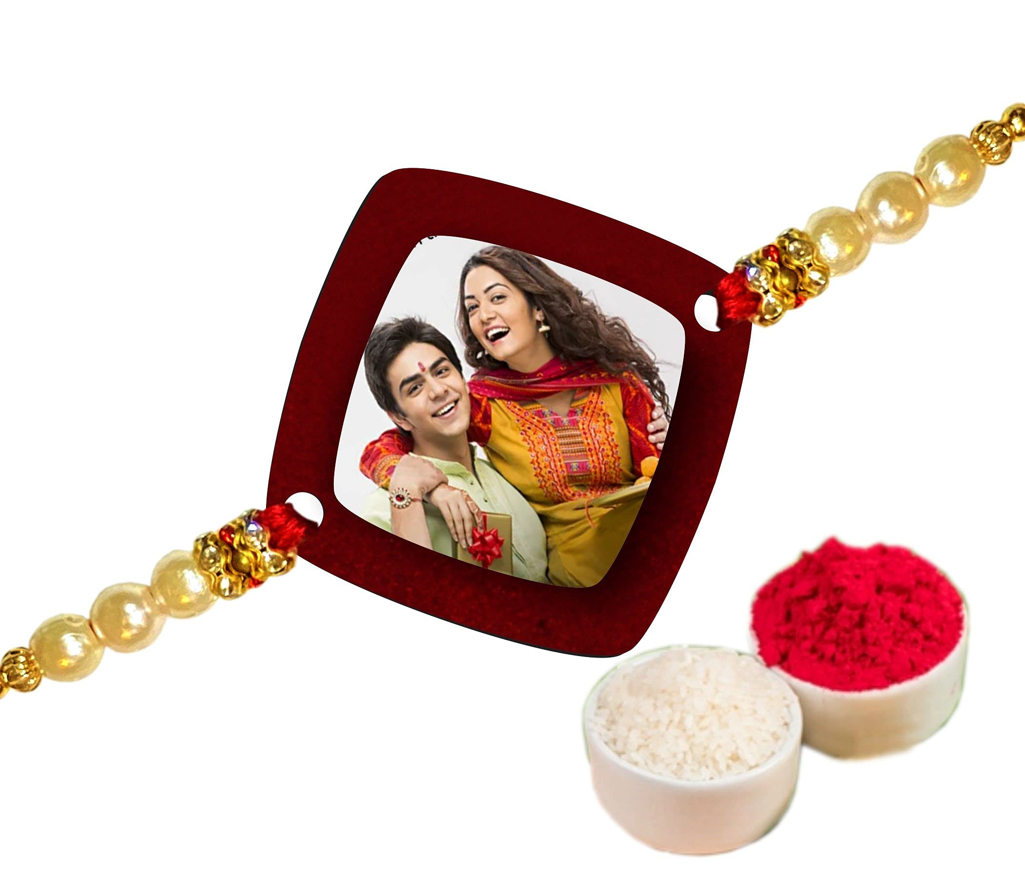 Precious Arts Wooden Velvet Photo Rakhi Customized to Photo print Rakhi For Boys & Man (B08CVJX2YZ) Amazon Price History, Amazon Price Tracker