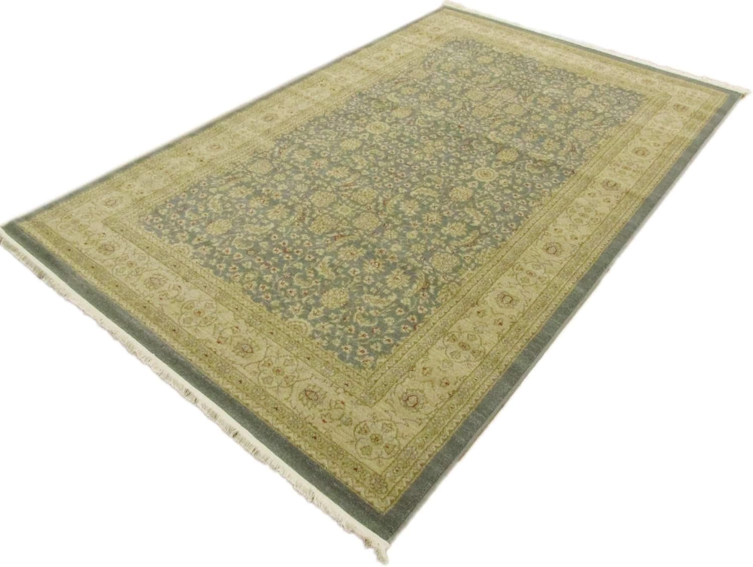 Unique Loom Edinburgh Collection Classic Oriental Traditional French Country Inspired Intricate Design Area Rug (5' 0 x 8' 0 Rectangular, Blue/ Beige)