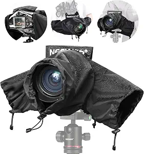 NEWEER Camera Rain Cover, Small Size Durable Nylon Raincoat for DSLR and Mirrorless Cameras