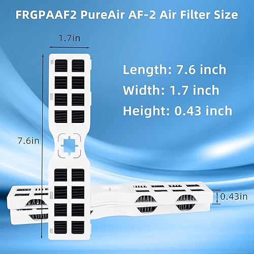 Miniatura 4 de PANDEELS - Filtro de aire para refrigerador AF2 (paquete de 6) - Apto para refrigerador Frigi-daire FRGPA.AF2 FRFS2823AS, FRFS2823AW, FRFN2823A,