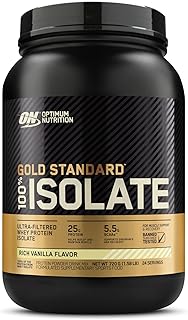 OPTIMUM NUTRITION Gold Standard 100% Isolate Protein Powder, Vanilla Flavour