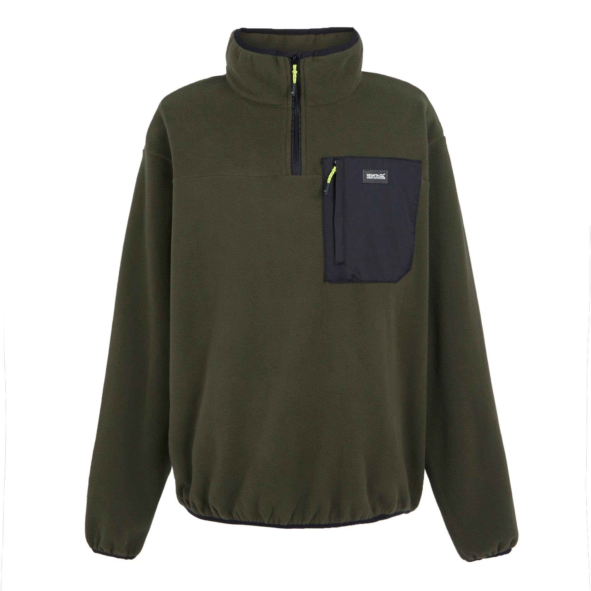 Regatta Mens Frankie Half Zip Micro Fleece Plush Stretch Warm Winter Layer Top