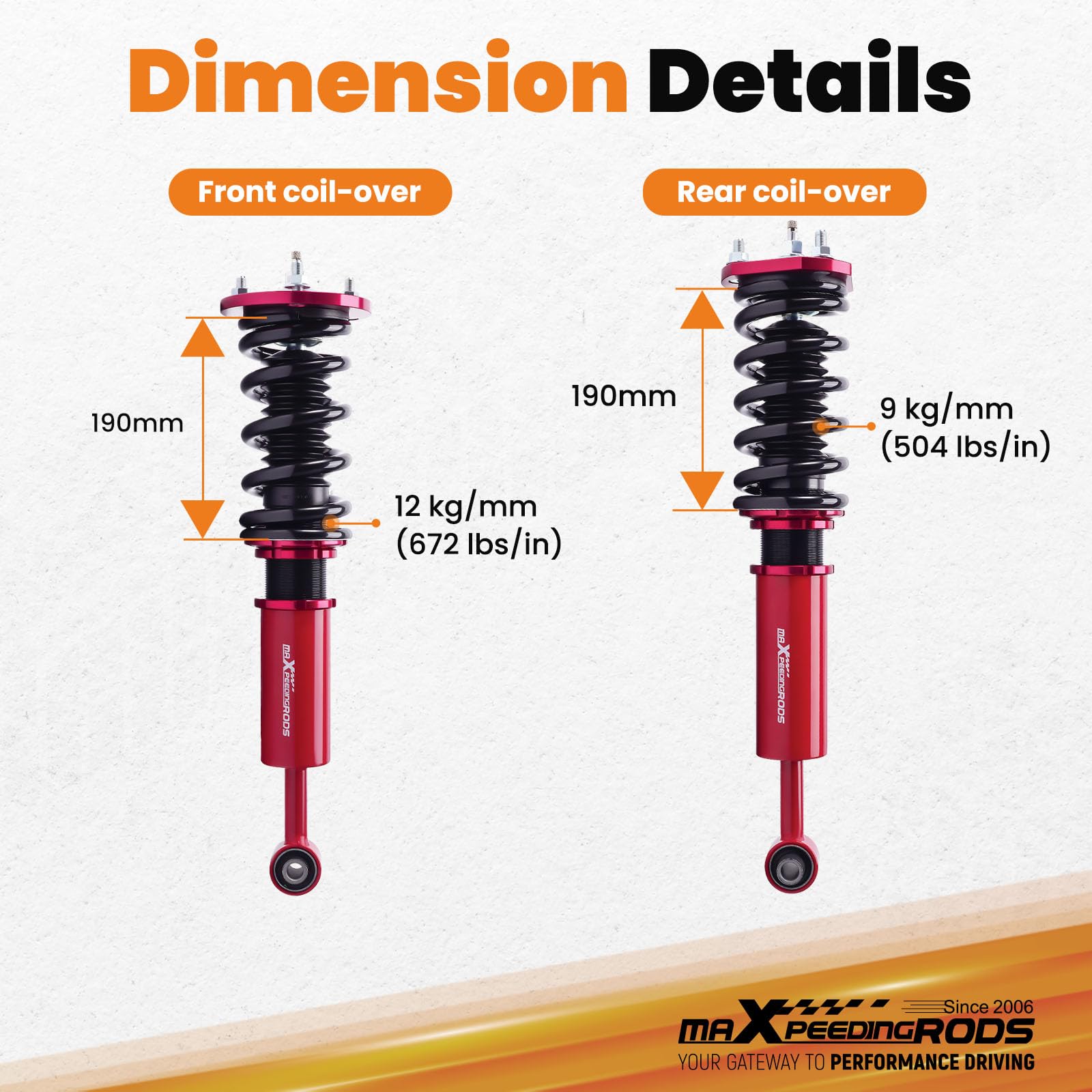 Detroit Axle - RWD Front Left Strut For 2006-2013 Lexus IS250 Is350 Sedan 2007 2008 2009 2010 2011 2012 Coil Spring Assembly Replacement Quick Complete Sus