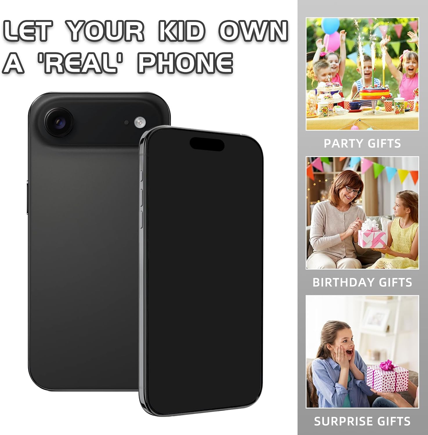 Fake Phone Dummy PropPhone, BlackScreen Decoy PhonePear PhoneNon-Working Phone17Air 17Pro Max, DisplayPhone Look Like Real Phonepro max 17Air (17Air,Black,Black Screen) Prop Mobile Phone
