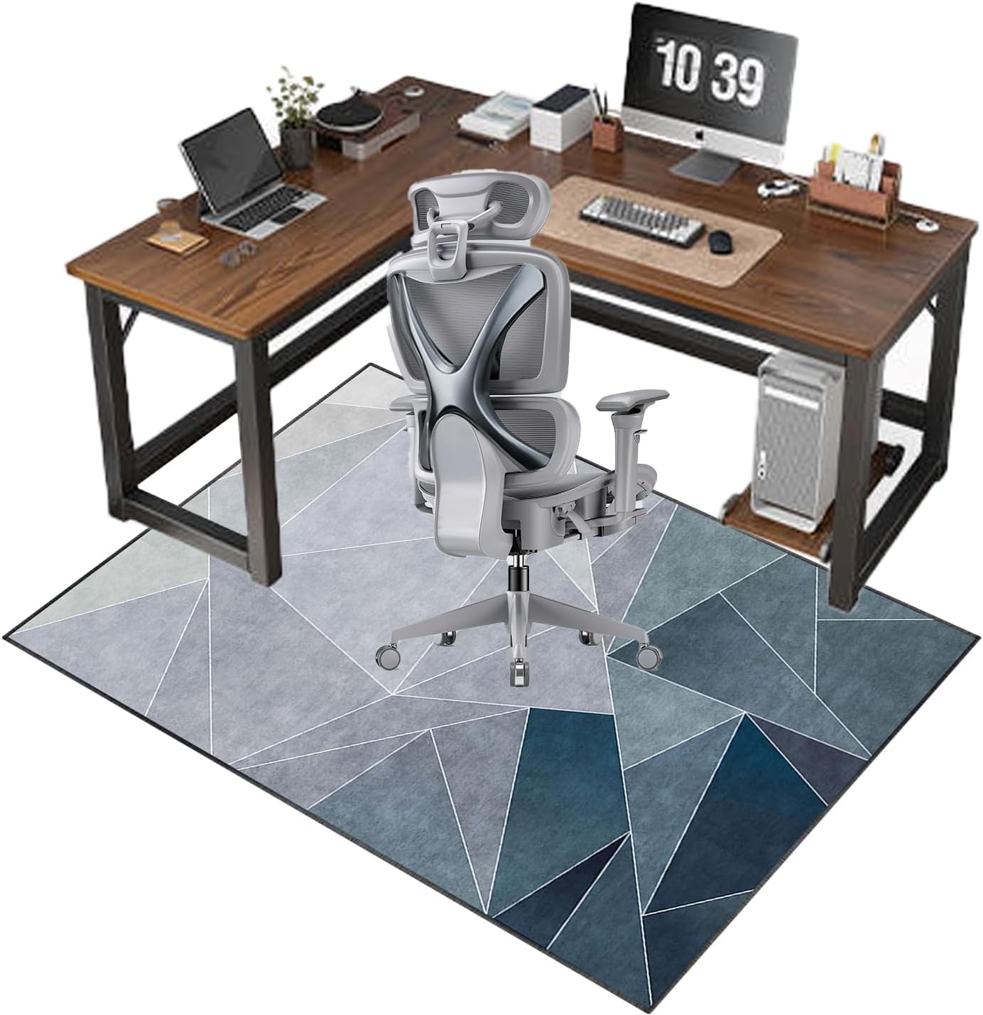 Desk Chair Mat for Carpet and Hard Floors 120 x 160 CM Non Slip Anti Scratch Multi Purpose Office Chair Mat