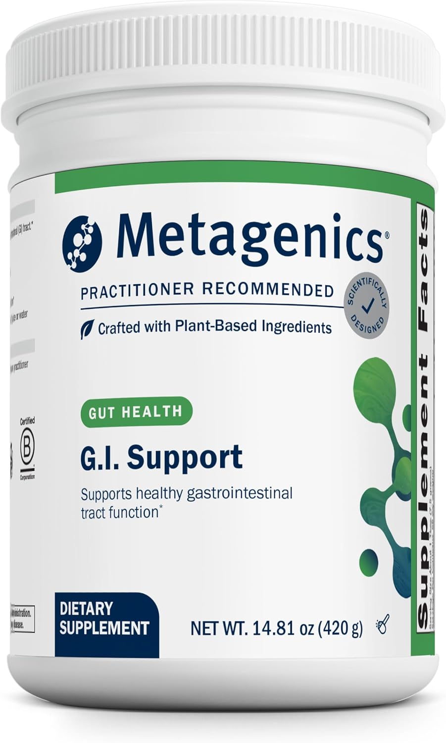 Metagenics G.I. Support - Gastric Mucosa Support* - Gluten-Free, Non-GMO Antioxidant Supplement* - Supports Digestive Health, Gut Relief & Immune Function* - 14.81 oz Powder
