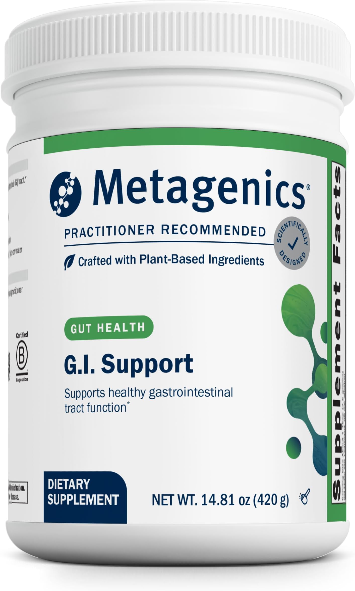 G.I. Support - Gastric Mucosa Support* - Gluten-Free, Non-GMO Antioxidant Supplement* - Supports Digestive Health, Gut Relief & Immune Function* - 14.81 oz Powder
