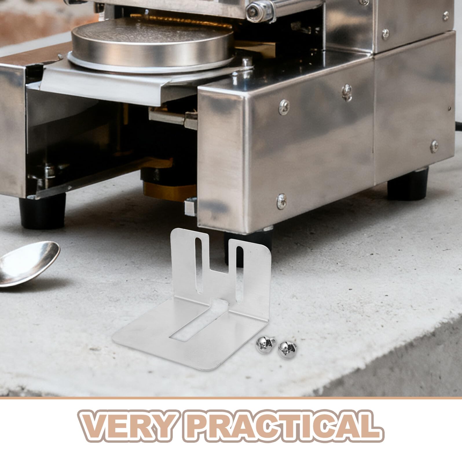 Vassoio in Inox per Macchina Sigillatrice Tazze Bubble Tea Supporto Robusto e Compatibile per Sostituzione Accessorio Macchine Sigillanti Latte Design Compatto per Uso Commerciale